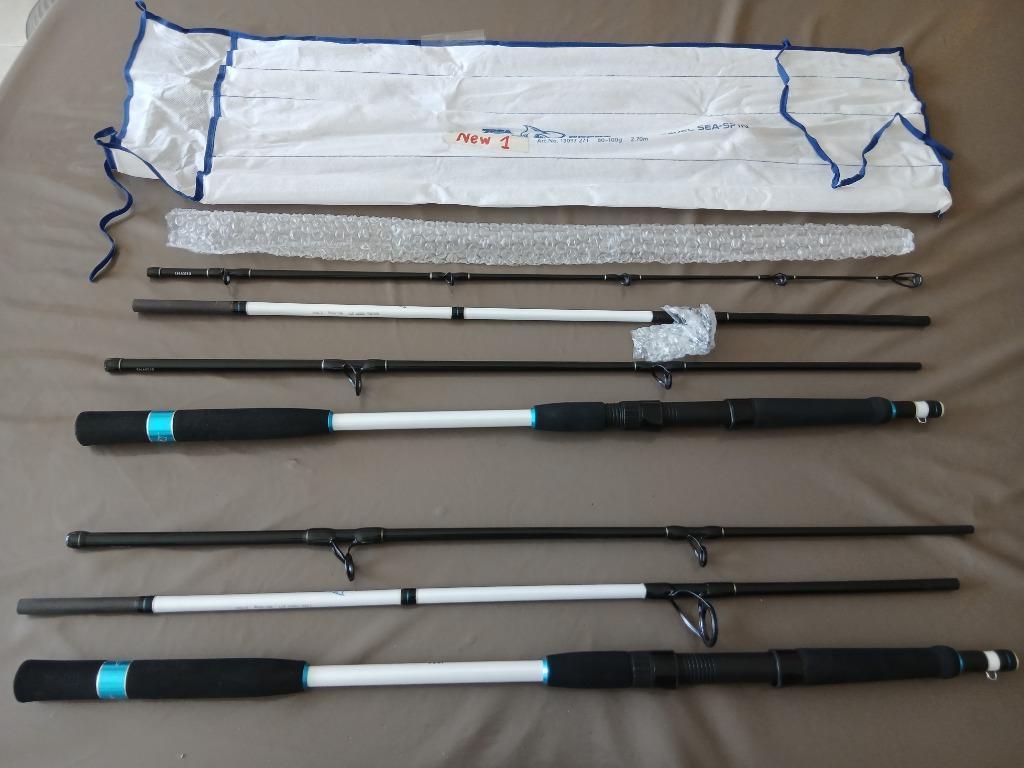 Canne travel ZEBCO White Gwc Travel Sea Spin NEUVE + 3 brins, Ophalen of Verzenden, Nieuw, Werphengel