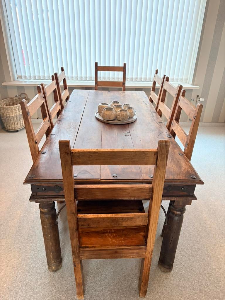 Livingtafel koloniale  stijl, Enlèvement, Utilisé, Cinq personnes ou plus, Rectangulaire