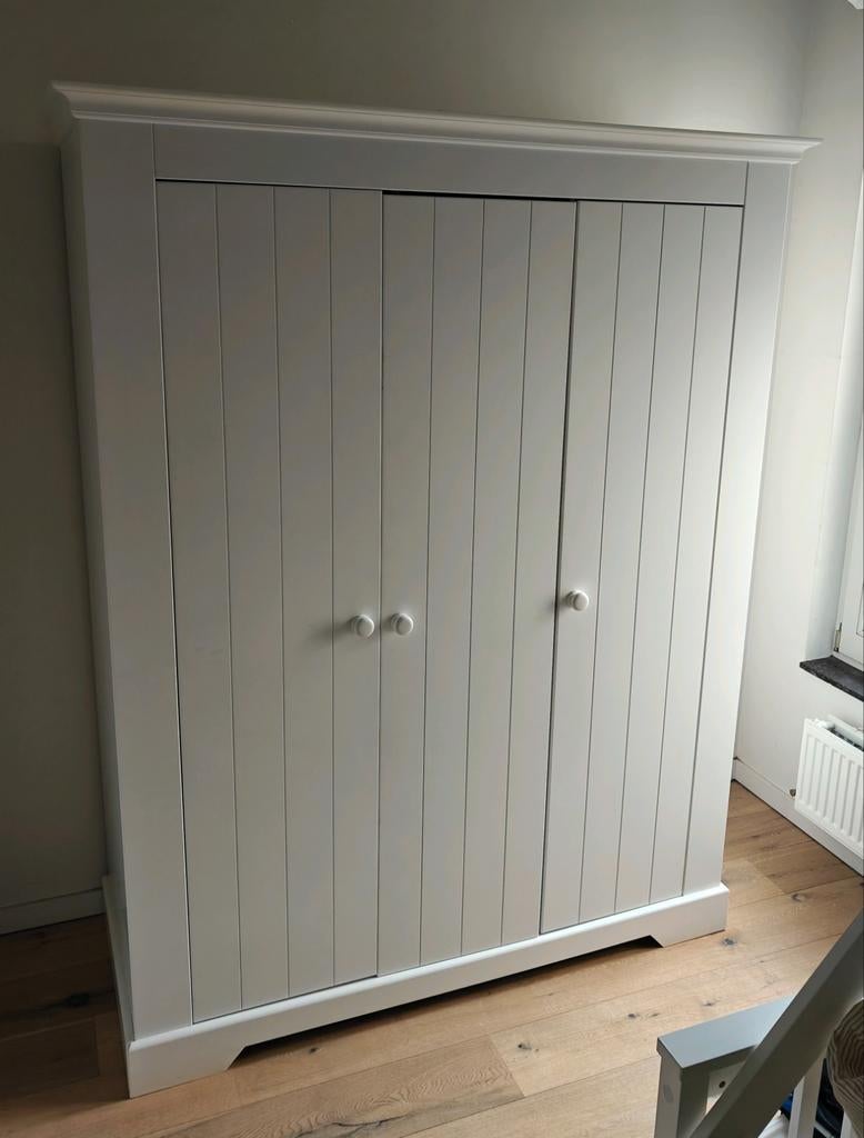 Bopita Narbonne 3-deurs Kleerkast – Wit – Perfecte staat, Avec porte(s), 150 à 200 cm, Comme neuf, Enlèvement