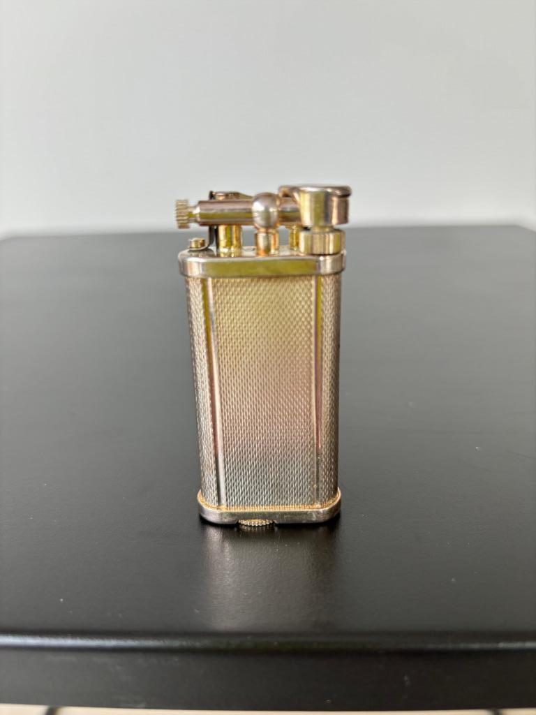 Vintage Dunhill Unique Silver Plated Barley Grain Briquet, Collections, Enlèvement ou Envoi, Utilisé, Briquet