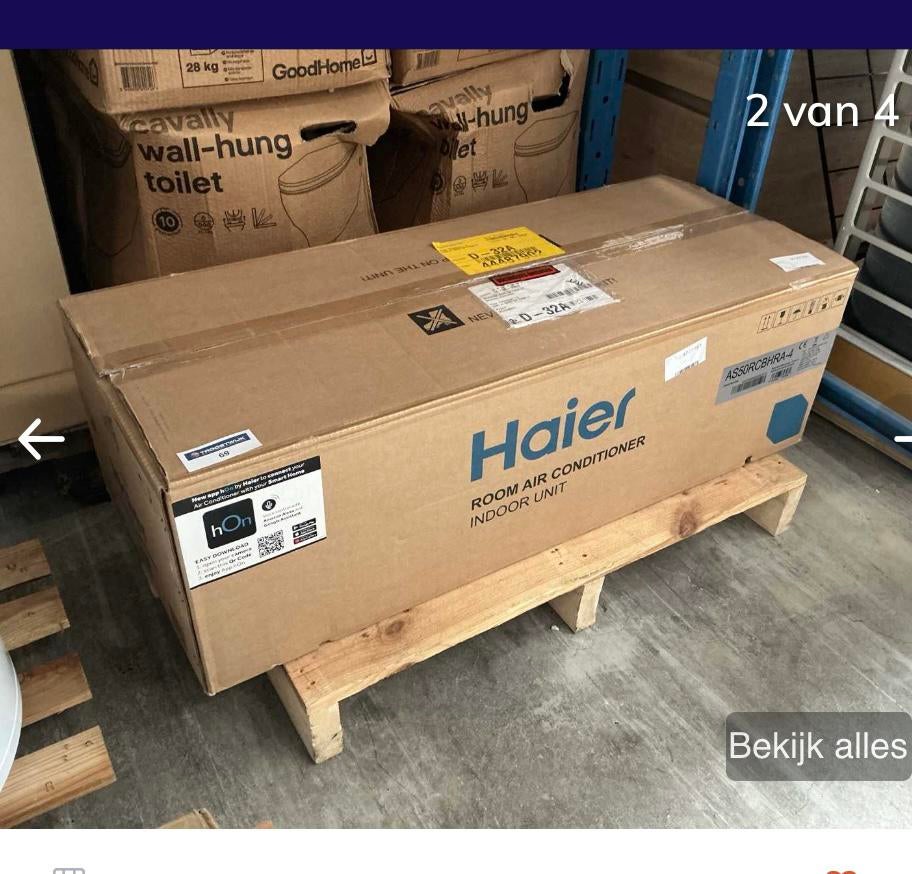 Unité intérieure Haier New 4.4,8 KW, Neuf, Classe énergétique A ou plus économe, Climatisation murale, 100 m³ ou plus grand