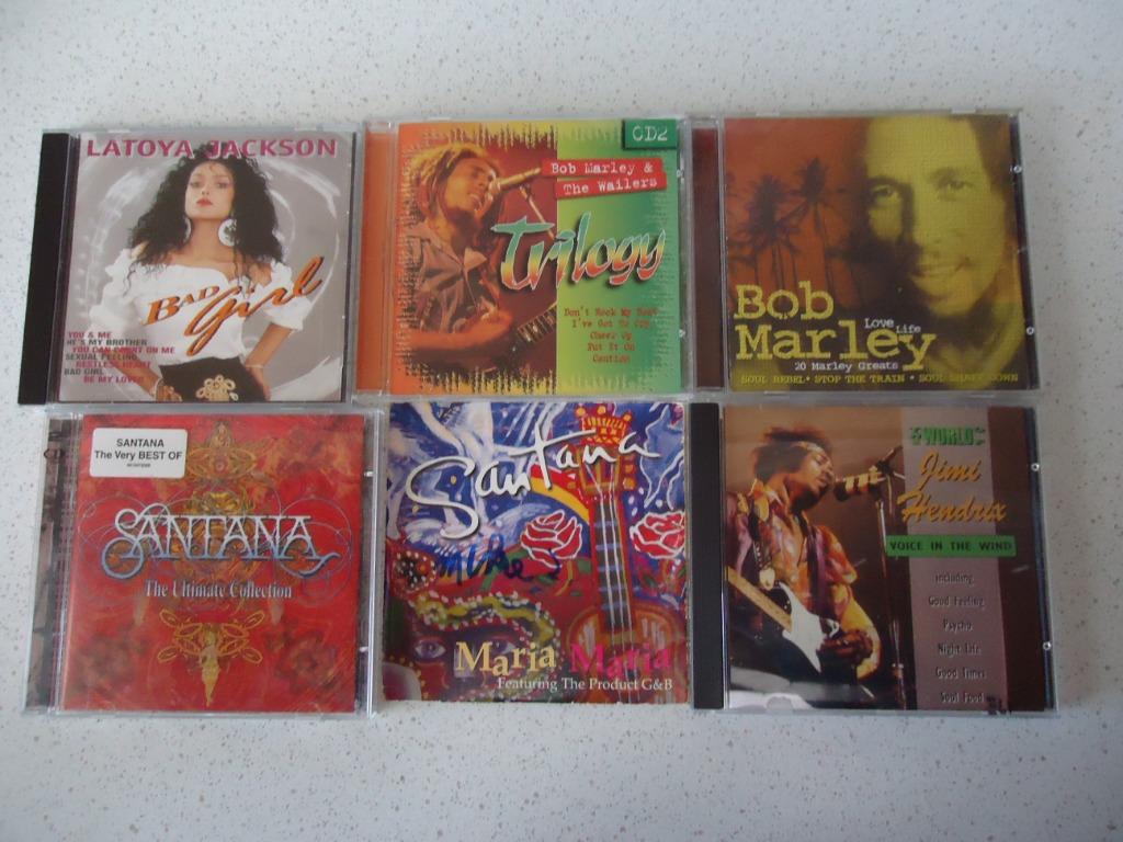 Lot 18 met 6 CD's "Bob Marley, Santana, Jimi Hendriix & Lato, Ophalen of Verzenden, Gebruikt