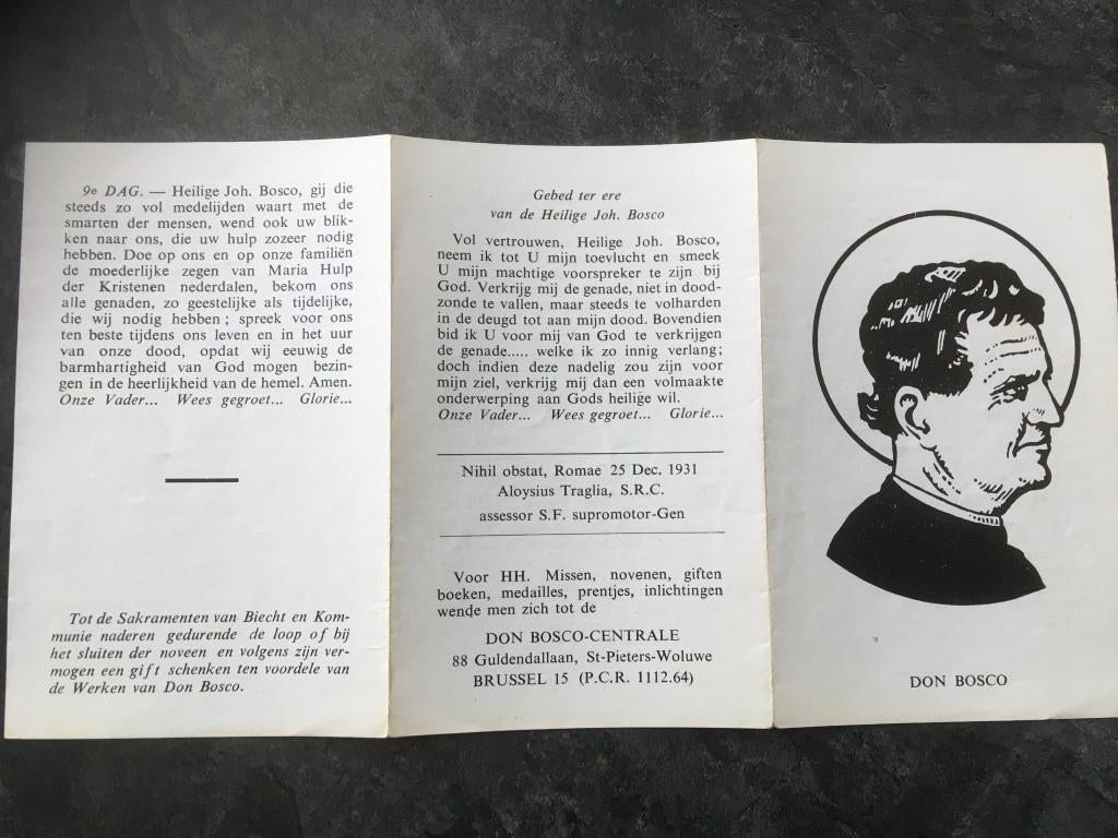 gebedsprent Don Bosco, Ophalen of Verzenden