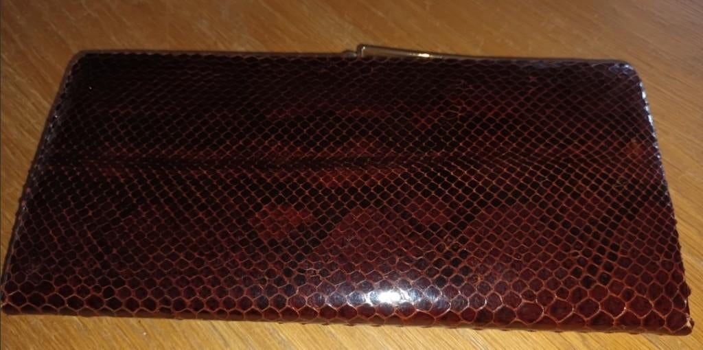 portemonnee, Bruin, Zo goed als nieuw, Met knipsluiting, Ophalen