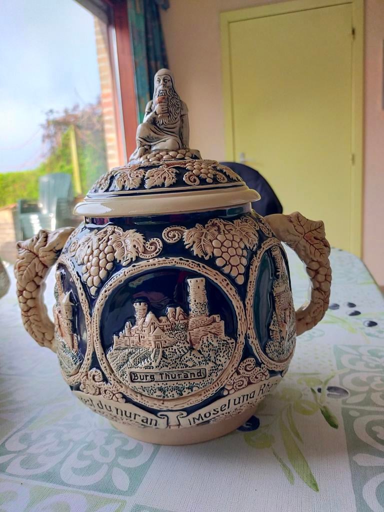 Vintage Duitse Punch Bowl met deksel., Ophalen