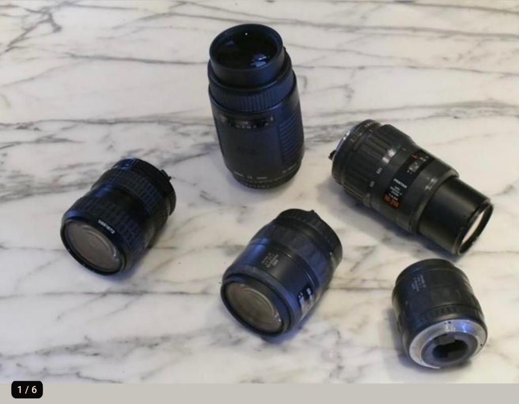 5 objectifs pour Pentax dont 1 Sigma, Enlèvement ou Envoi, 1980 à nos jours, Lentille ou Lentilles