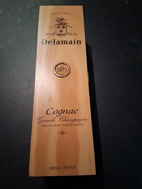 Delamain Grande champagne cognac 1971, Verzamelen, Ophalen, Zo goed als nieuw, Champagne