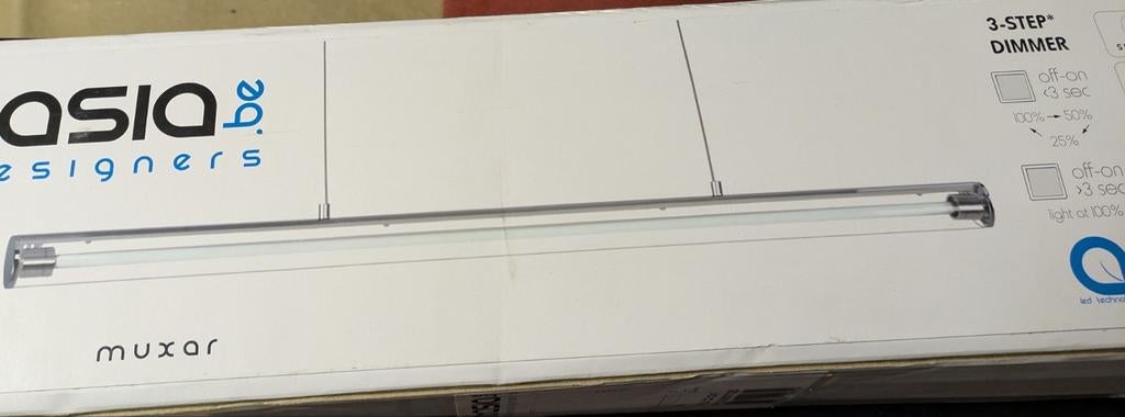 Glazen buis hanglamp zo goed als nieuw, Ophalen, Zo goed als nieuw