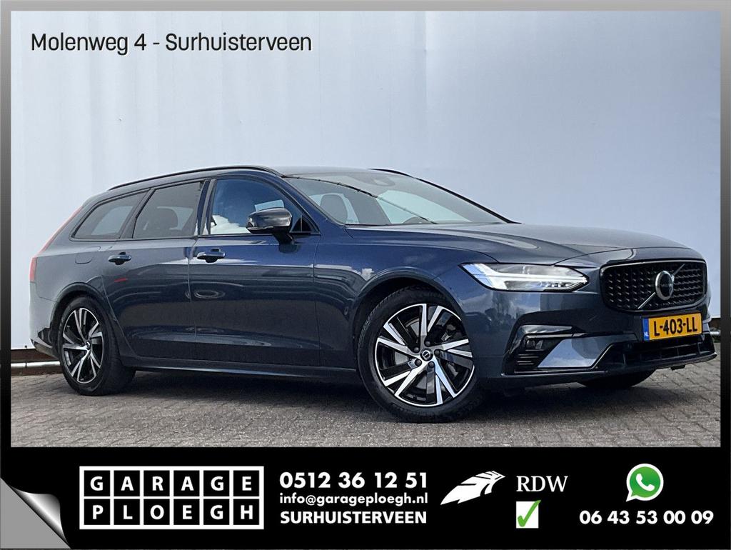 Volvo V90 B4 Ultimate Dark Leer Memory Camera Carplay Stoel/, Auto's, 158 g/km, V90, Blauw, Bedrijf