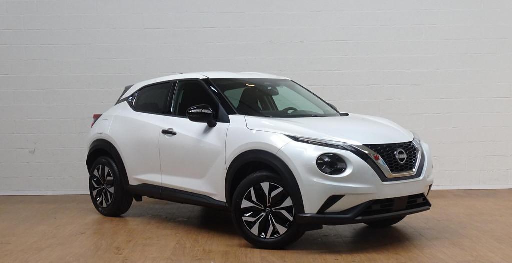 Nissan Juke 1.0 DIG-T Acenta automaat, Auto's, Stof, Wit, 5 zetels, 5 deurs