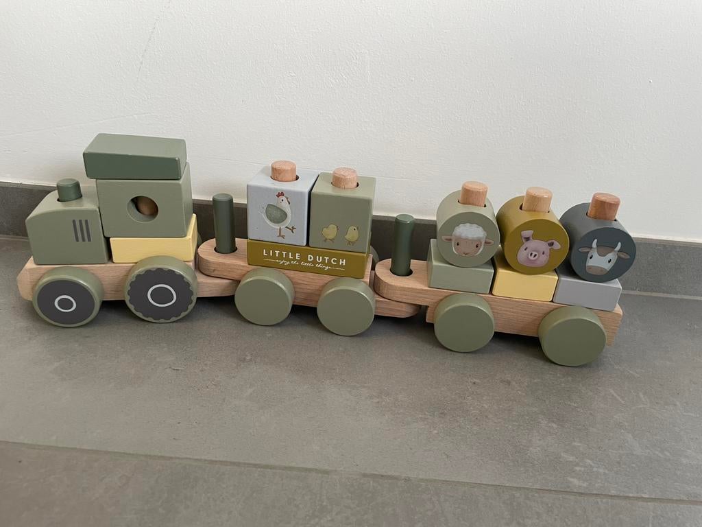 Houten trein Little Dutch, Kinderen en Baby's, Speelgoed | Houten speelgoed, Ophalen, Zo goed als nieuw
