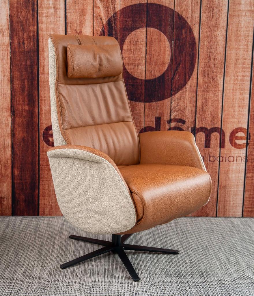 Grote Design Elektrische Relaxzetel, Huis en Inrichting, Fauteuils, Ophalen, Design, Zo goed als nieuw, Leer