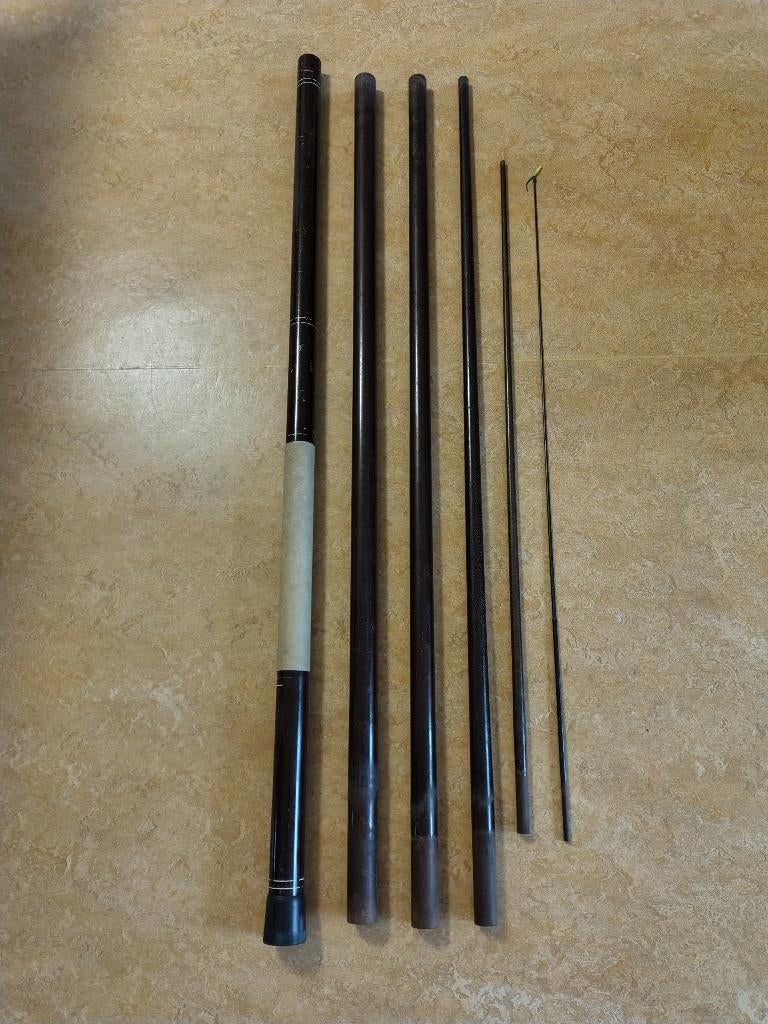 HANDHENGEL 6,20 METER, Watersport en Boten, Hengelsport | Algemeen, Ophalen of Verzenden, Zo goed als nieuw, Vaste hengel