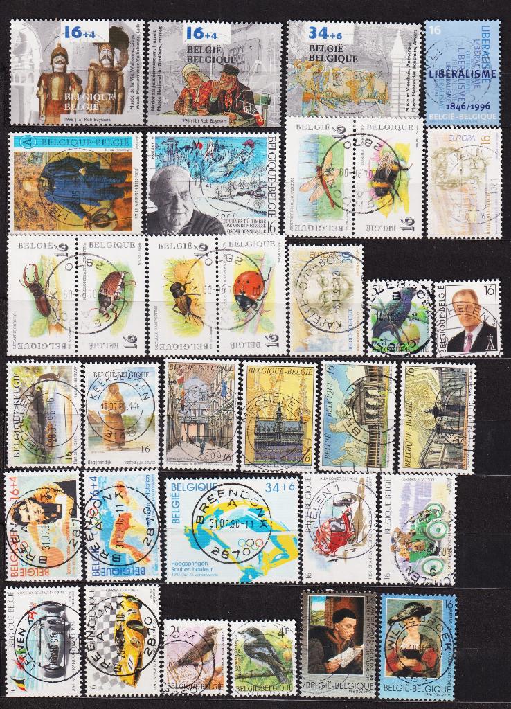 Belgique 1996 année complète oblitéré, Timbres & Monnaies, Timbres | Europe | Belgique, Envoi, Affranchi, Oblitéré