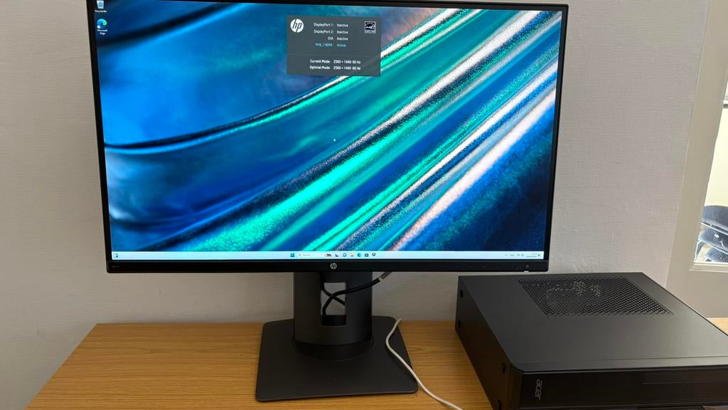 Hp monitor 27inch 1440p (QHD), Computers en Software, Ophalen, IPS, Zo goed als nieuw, 1 tot 2 ms