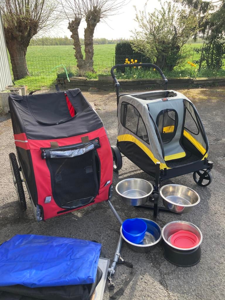 Hondenbuggy, fietskar, koelmat, matten en eetkommen, Dieren en Toebehoren, Ophalen, Gebruikt