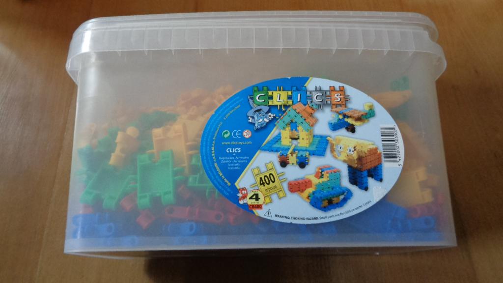 Box met 400 Clics - constructieve blokken, Enlèvement, Comme neuf, Autres marques