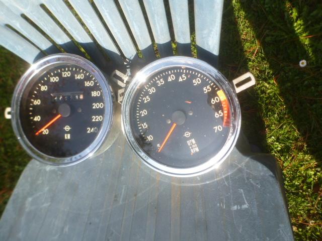 OPEL GT: Snelheidsmeter 240 km/h + toerenteller: VDO, Auto-onderdelen, Dashboard en Schakelaars, Ophalen of Verzenden, Gebruikt