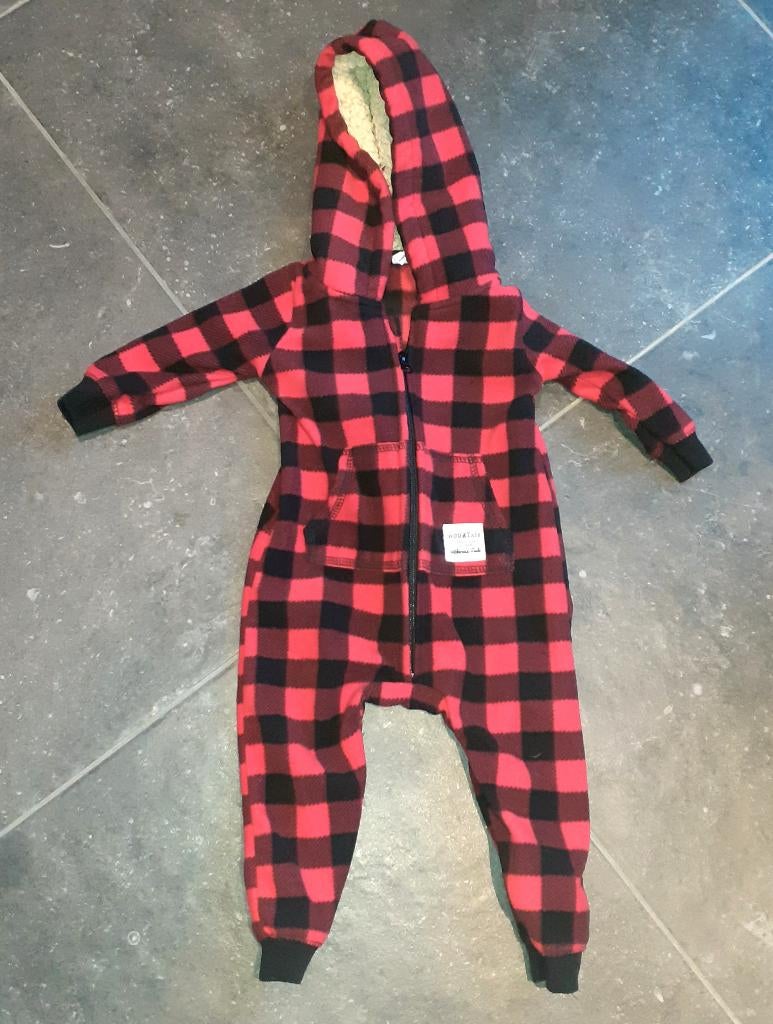 Baby warm rood geruit boxpakje met kap Shein 68, Enfants & Bébés, Vêtements de bébé | Taille 68, Enlèvement ou Envoi, Neuf, Garçon ou Fille