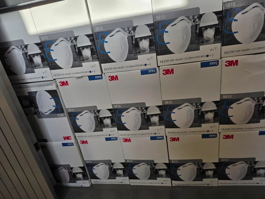 8810 FFP2 Mondkapjes, Stofkapjes, Stofmasker 20 stuks, Doe-het-zelf en Bouw, Adembescherming, Stofmaskers, Ophalen of Verzenden