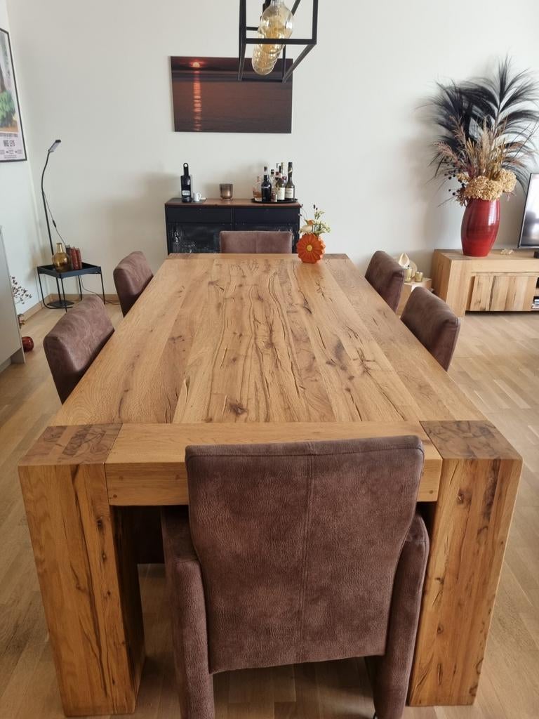 Eetkamer + salontafel en tv meubel, Ophalen