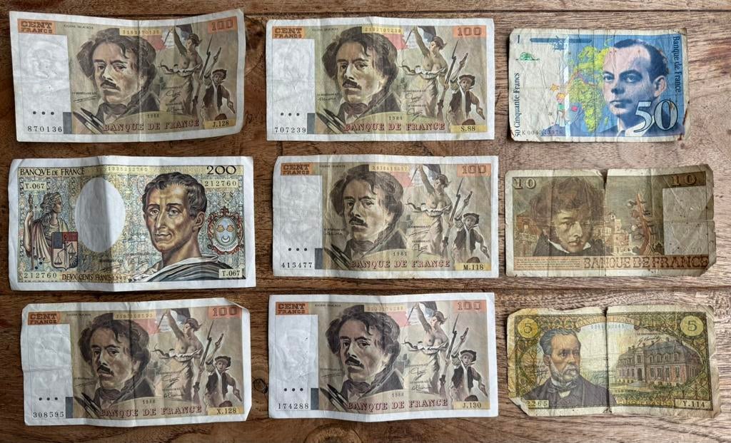 Lot de billets de banque - France, Enlèvement ou Envoi, Billets de banque