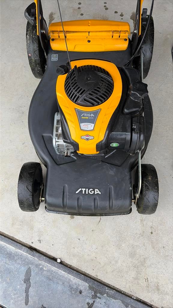 Tondeuse stiga 53s, Enlèvement, Comme neuf, Bac de ramassage