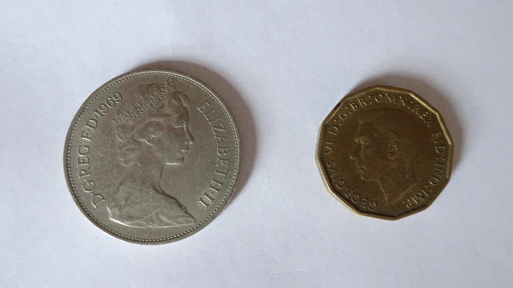 2 oude munten ENGELAND, Ophalen of Verzenden