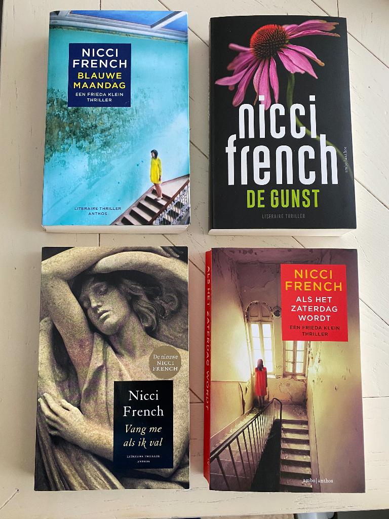Nicci FRENCH, 4 literaire thrillers, Ophalen of Verzenden, Zo goed als nieuw, Nicci French