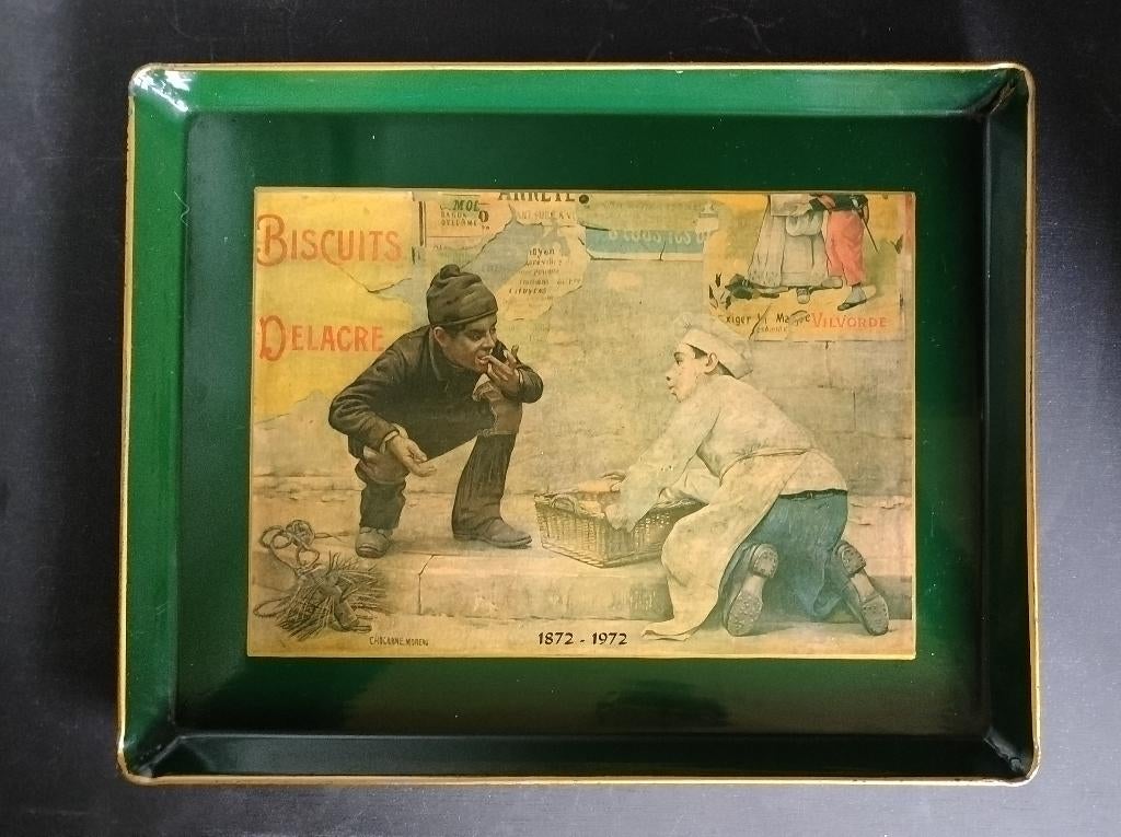 Biscuits Delacre. Schilderij van Paul Chocarne-Moreau., Verzamelen, Overige Verzamelen, Gebruikt, Ophalen of Verzenden