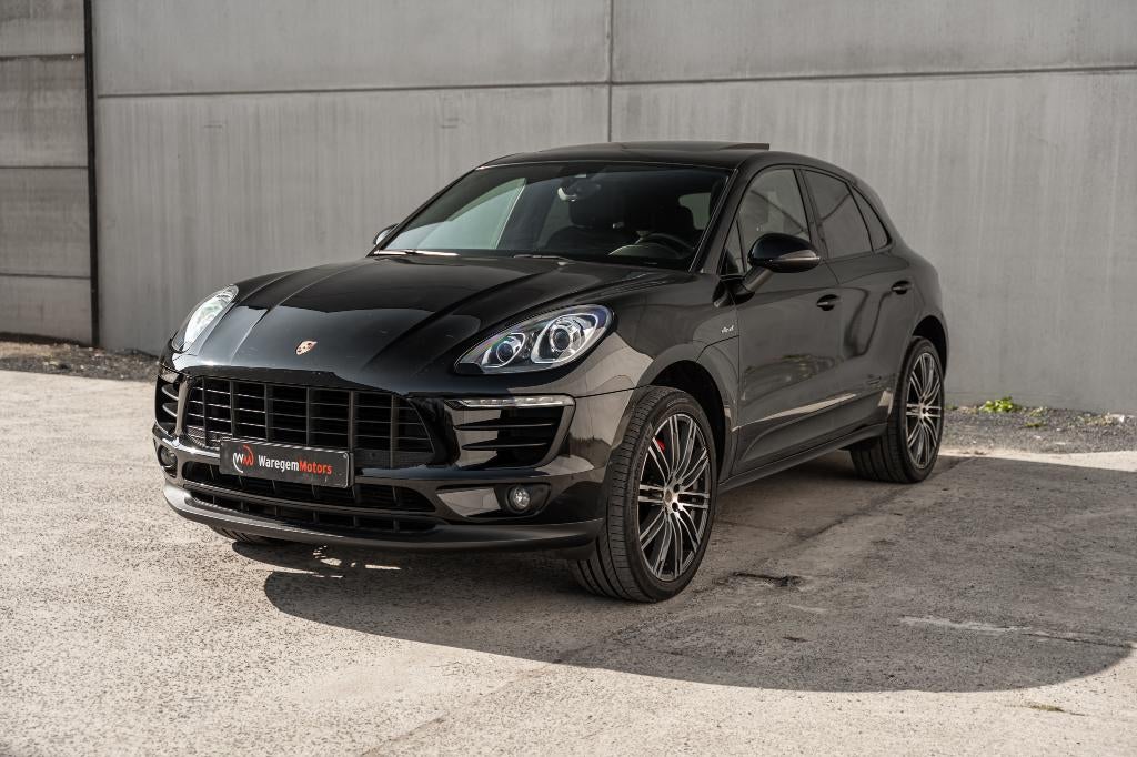 Porsche Macan S/Panoroof-Full leather-21"Turbo Wheels-Camera, Auto's, Porsche, Automaat, Zwart, Leder, SUV of Terreinwagen
