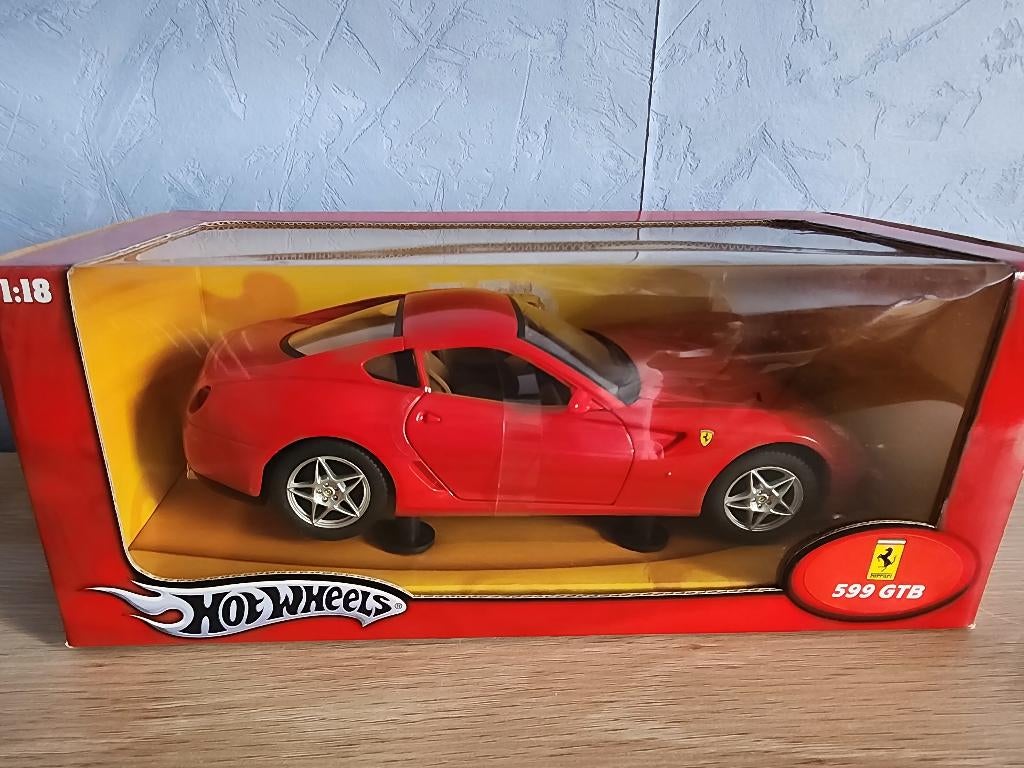 Ferrari 599 GTB 1/18, Hobby & Loisirs créatifs, Voitures miniatures | 1:18, Enlèvement, Neuf, Voiture, Hot Wheels