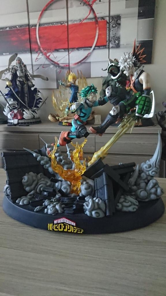 My Hero Academia - Midoriya vs Bakugo, Verzamelen, Beelden en Beeldjes, Zo goed als nieuw, Ophalen