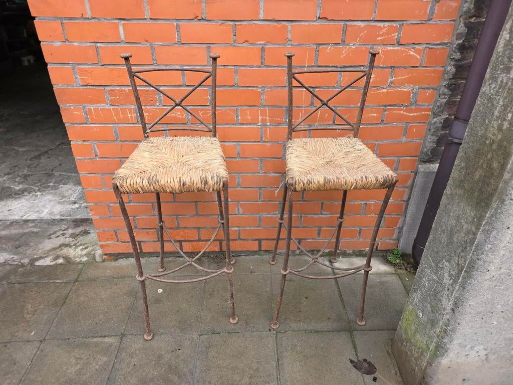 Lot de tabouret en fer  prix 40€, Enlèvement