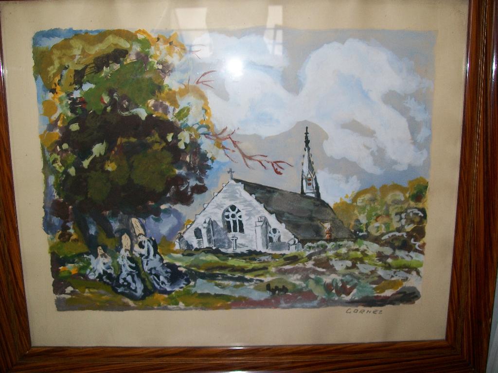 Belle aquarelle signée Cornez en parfait état., Enlèvement