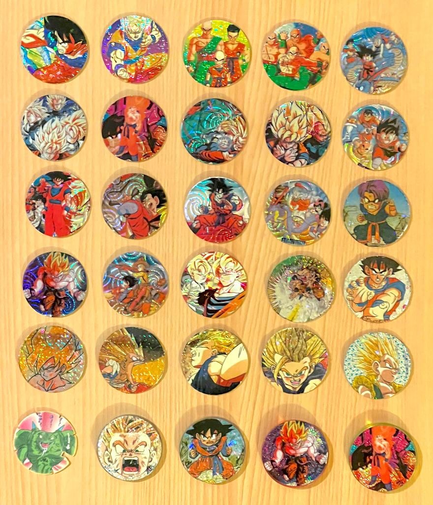 Lot de 26 Caps / Pog et 4 Kini / Slammer Dragon Ball, Collections, Enlèvement ou Envoi, Flippos en vrac