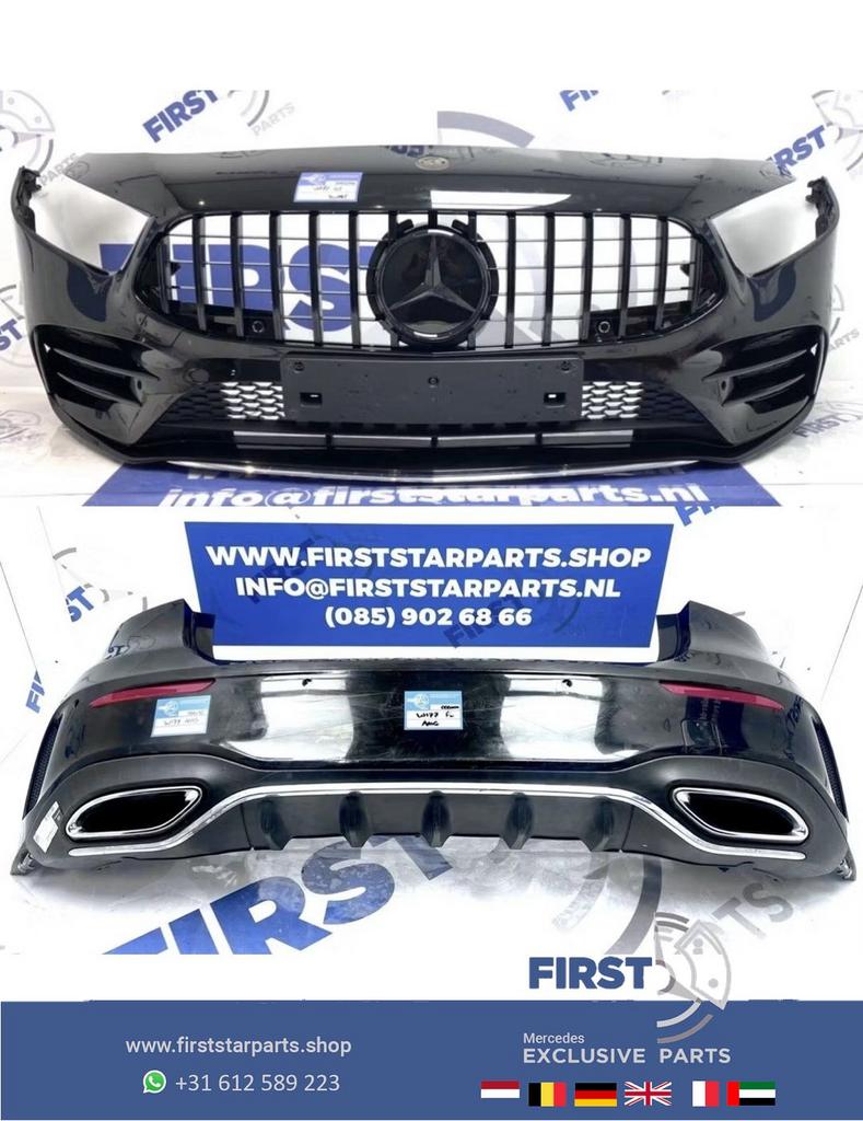 W177 A KLASSE 2022 AMG PAKKET BUMPER SET Origineel Mercedes, Utilisé, -, Arrière, -