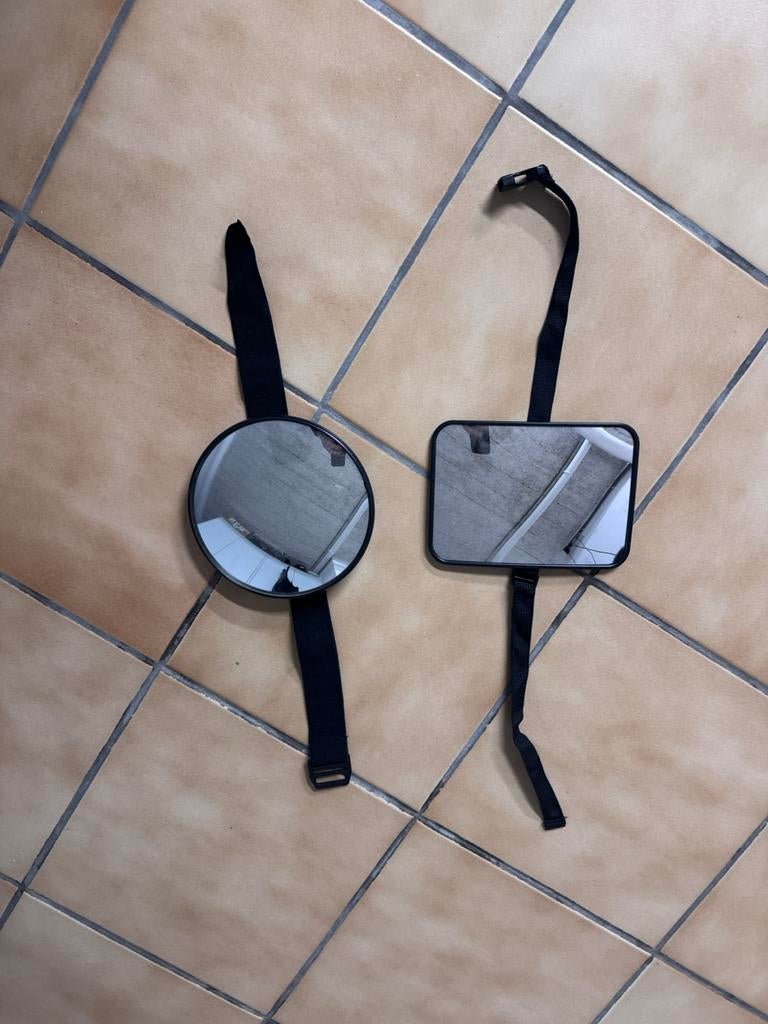 Spiegels voor kinderzitjes, Fietsen en Brommers, Ophalen, Zo goed als nieuw