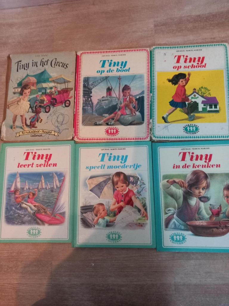 3 oude  en 3 mooie tiny boekjes, Ophalen, Gelezen, Rinkelbel castermans