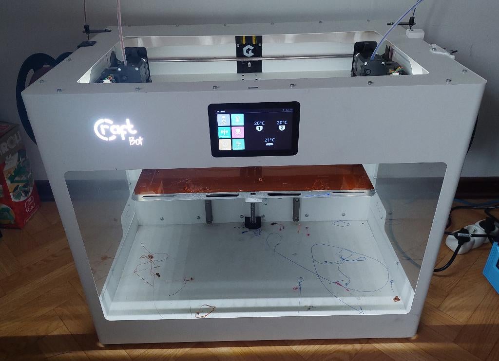 Craftbot Idex Flow 3D printer, Computers en Software, Craftbot, Gebruikt, Ingebouwde Wi-Fi, Ophalen of Verzenden