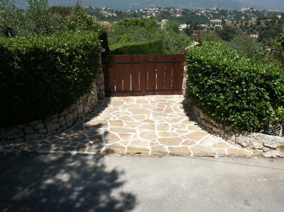 Dalles de grès pour terrasses, allées de jardin,..., Carrelage de sol, Enlèvement, Utilisé, Autres matériaux