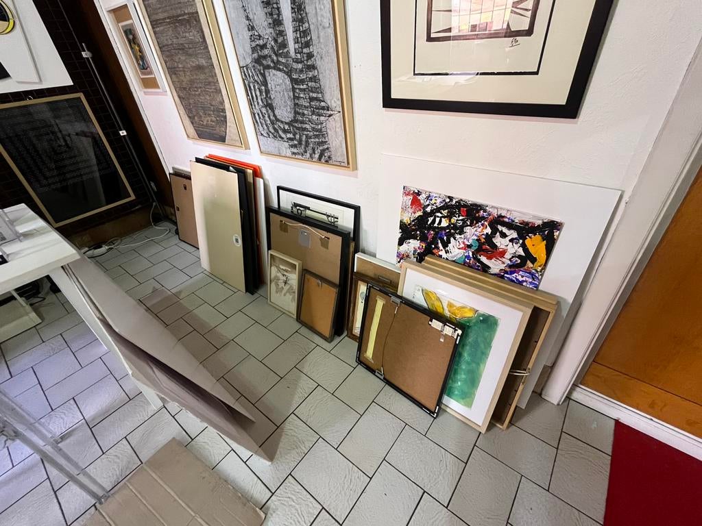 Uitverkoop van werken en prenten van de kunstgalerie, Antiek en Kunst, Kunst | Schilderijen | Abstract, Ophalen