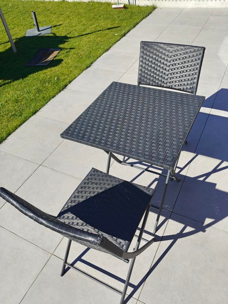 Bistroset antraciet jysk, Enlèvement, Pliant