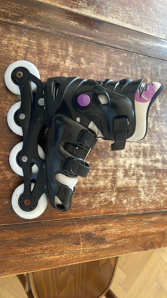 Skeelers + bescherming, Sport en Fitness, Skeelers, Ophalen, Zo goed als nieuw, Bescherming