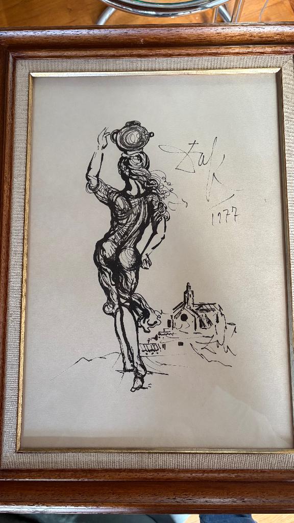 ets Dali Ets Dali La lidia de Cadaqués en onbekend, Antiek en Kunst, Ophalen, Ets