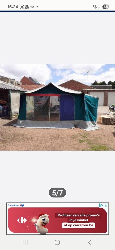 Vouwwagen Raclet iris, Caravans en Kamperen, Vouwwagens, Ophalen of Verzenden, Raclet