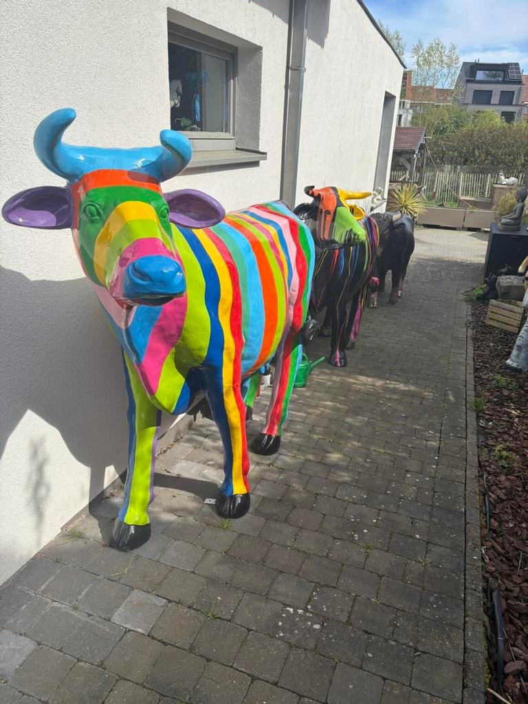 Verschillende tuinbeelden, Tuin en Terras, Tuinbeelden, Zo goed als nieuw, Dierenbeeld, Kunststof, Ophalen