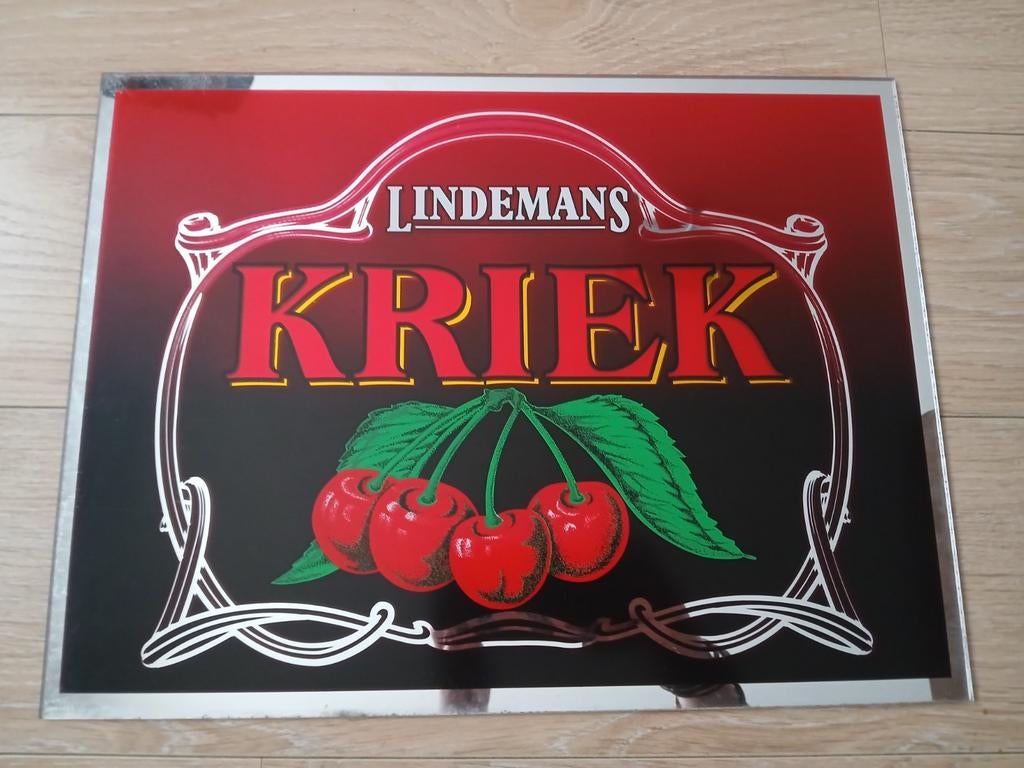Plaque miroir Lindemans Kriek
