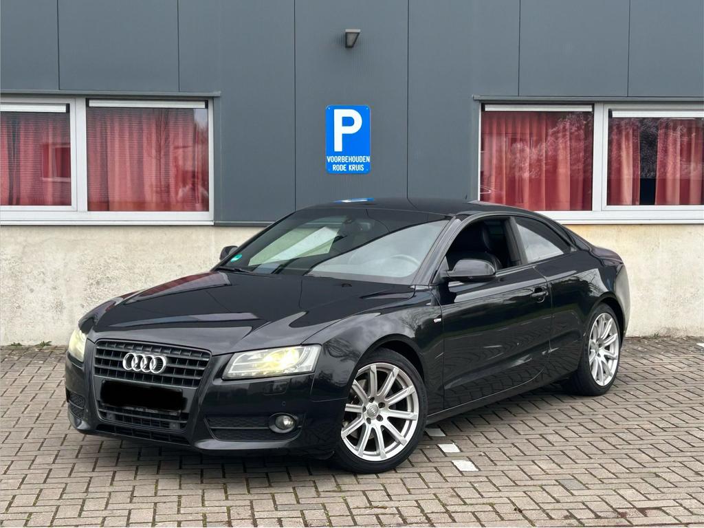 AUDI A5 COUPÉ 3X SLINE 2011 2.0 BENZINE EURO5B 160.000KM, Auto's, Audi, Euro 5, Zwart, Zwart, Leder