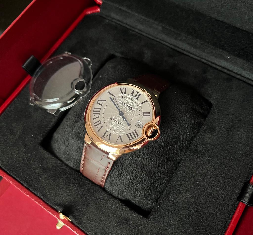 Cartier Ballon Bleu 40mm or rose Neuve, Or, Enlèvement, Or, Neuf